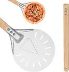 7 Inch Pizza Turning Peel,Professional Durable Pizza Peel Turner Non-Slip Alumin