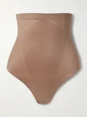 [Spanx] Spanx - Spanxshape™ Invisible High-waisted Thong - Brown - medium medium Brown