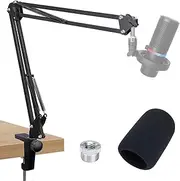SUNMON HyperX DuoCast Boom Arm - HyperX Microphone Arm Compatible with HyperX DuoCast, Mic Arm with Microphone Cover, Improve Sound Quality, Microphone Arm for DuoCast by