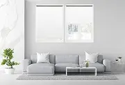 BLIND-X Blackout Blinds for Window, 100% Blackout Roller Window Shades, Thermal Insulated and Block 100% of Sunlight and UV Rays, Window Shades for Home, Office and Door, White 169 cm