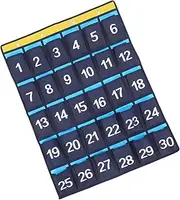 GARIOUANS Classroom Phone Storage Organizer with Pockets Door Hanging Caddy for Efficient Classroom Management Cellphone Holder for Students and Sundries Storage
