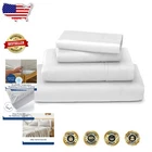 Cooling & Breathable 4-Piece Luxury Bamboo Queen Sheets - Soft & Stain Resistant