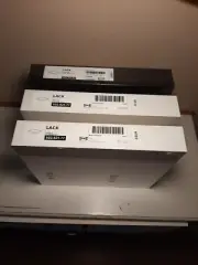 LOT (3) Ikea LACK Wall Floating Shelf 11 3/4" x 10 1/4” White 16353 + Black