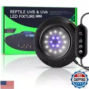 LED UVB Light for Reptiles, 8W UVB Lamp – Timer Switch, Adjustable Brightness