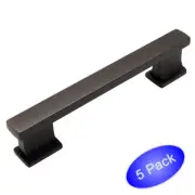 *5 Pack* Cosmas Oil Rubbed Bronze Contemporary Cabinet Pulls #702-96ORB