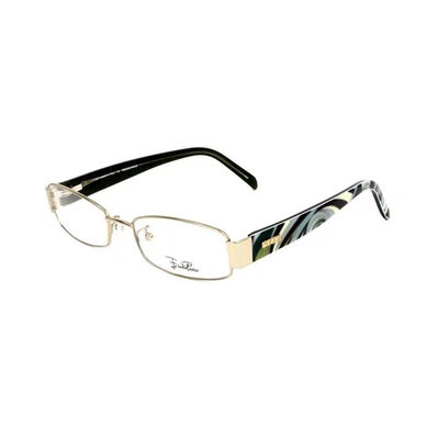 Emilio Pucci EP2136320 Women Multicolor Optical Frame Metal Oval Classic Eyewear