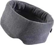 MOLUCKFU Cotton Sleep Eye Mask Comfortable Blindfold for Total Light Block for Home Travel and Office Includes Storage Bag Contoured Fit for Ultimate Comfort