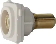 White RCA Flush Socket Insert - CLIPSAL® Compatible