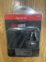 Official NINTENDO DS Lite Black Game Kit Case 3 Stylus Earbuds, Strap Card NEW