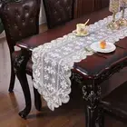 Oval Vintage Embroidered Lace Dining Table Runner Doily Wedding Party Home Decor