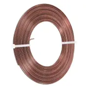 16.4 Feet Flat Aluminum Wire, 18 Gauge Bendable Anodized Aluminum Wire 3Mm Wide