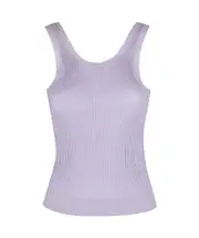 Cecilie Bahnsen Ribbed Knit Sleeveless Top S,L,M purple