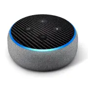 Vinyl Decal Skin for Amazon Echo Dot 3rd Gen - Carbon Fiber Graphite Fibre