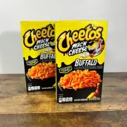 New Cheetos Mac N Cheese Buffalo Pasta Sauce Flavor Box 5.9oz x 2 Limited Time