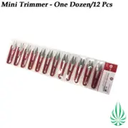 12x Stainless Steel Garden Secateurs Mini Bud Trimmer Comfortable Thread Cutter