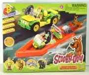 Character Building JUNGLE 4x4 AND SPEEDBOAT PLAYSET Scooby-Doo 04795 NISB RARE I