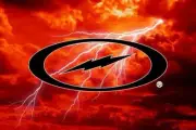 Storm Sunset Lightning Bowling Towel