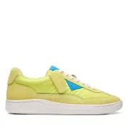Clarks Mens Craft Rally Ace Green Suede Active Court Sneakers Shoes