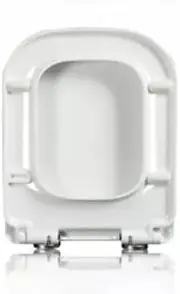 Heavy Duty Thick Toilet Seat Soft Close Luxury White Quick Release Square Shape