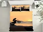 3D Sun Motorcycle ZHUA4673 Bed Pillowcases Quilt Duvet Cover Set Queen King