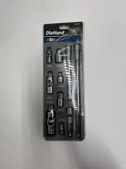 DieHard 10-Piece Socket Accessory Set DH50109 Extension Bar U-Joint Adapter