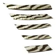 12pk Silver Pheasant Feather Fletches "Low-Profile" (9mm) choose Length/Color