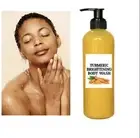 SpaScriptions Turmeric + Collagen Exfoliating Body Wash 33 oz Brightening Bod...