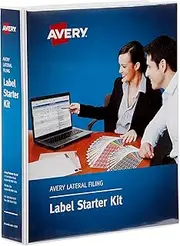 Avery Side Tab Colour Coding Label Kit for Lateral Filing, 25 x 38 mm, Assorted, Labels (43399)