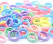 200Pcs Baby Hair Bands, Cotton Girls Hair Ties, Girl Hair Bobbles Candy Color, Colorful Cotton Baby Hair Ties, Soft Seamless Elastic Toddler Hair Bobbles for Baby Girls Infants Toddlers
