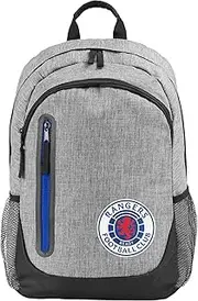 FOCO Officially Licensed Rangers FC Grey Football Backpack, Rangers Fc