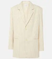 [The Frankie Shop] The Frankie Shop Aiden pinstripe twill blazer AU 12 neutrals