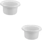 Alipis 2pcs Slow Cooking Pot Ceramic Rice Cookers Accessory Versatile Pot Liner Safe Dependable