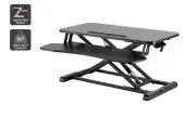 Ergolux Pro Height Adjustable Sit Stand Desk Riser Black Medium