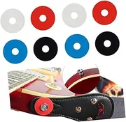 Kisangel 8pcs Guitar Strap Locks Premium Slip Guitar Strap Buttons White Blue Red Black Easy Locking System