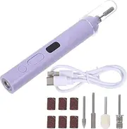 CATIEBYE Manicure Machine Electric Nail Drill Machine Drill Bits Nail Tech Pedicure Drill for Feet Sanding Nail Drill Bits Cordless Lightweight Pedicure Nail Care Nail Kits Plastic Violet