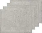 Solino Home 100% Pure Linen Table Runner 14 x 90 “ Athena Light Grey