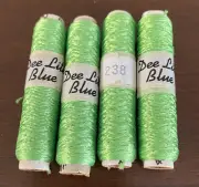 Dee Lite Blue Thread Green Thread New -4 Spools #238 Lot Of 4 Spools