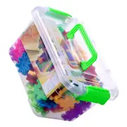 Compact Size Building Blocks Kids Toy with Storage Box Child
