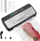 Food Vacuum Sealer Machine INK-VS03, Sealing Time Display, 80KPA Strong Suction,