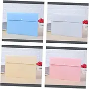 TEHAUX Unique Style 10pc Portfolio Bag Organiser for A4 Folders Pp Material Document Carrier Bag Letter Size Random Color