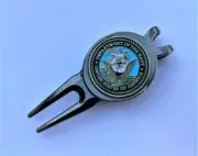 New US Navy Golf Ball Marker and Magnetic Divot Tool