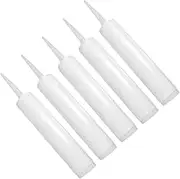 5 Pack Universal Empty Caulking Tube Refillable Sealant for Home Improvement Glue Empty Tube