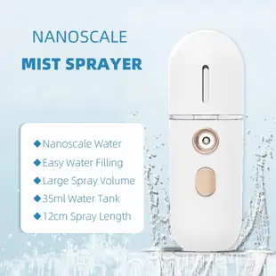 Portable Nano Mist Sprayer 30Ml Mini Facial Steam Humidifier