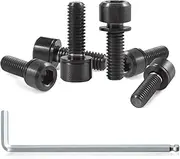 SPEEDWOX 6pcs Titanium Alloy Bike Stem Bolts Set, Hex Head, Grade 10.9, Purple