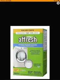 在飛比找Yahoo!奇摩拍賣優惠-Affresh 美國電器大廠指定洗衣機內槽清洗劑美國原裝6錠