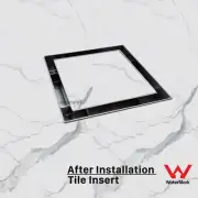 Small Tile Insert Floor Waste 100x100mm Square 50 80mm Outlet Shower Grate