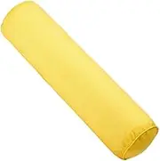 Flax Solid Color Candy Pillow Roll Bolster Pillows for Home Bed Sofa Cushion Yellow 40 x Diameter:10CM