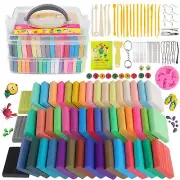 Polymer Clay Set, 50 Colors Kids Modeling Clay, Oven Baked DIY Modeling Clay ...