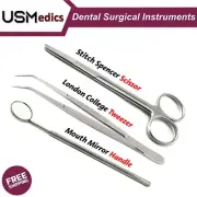Surgical Spencer Dissecting Scissors Dental Suture Tweezer Forceps NEW BEADEN®