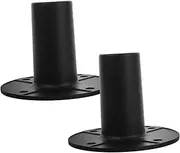 CONGARTENO 2pcs Speaker Stand Sound Bar Loudspeaker Pedestal Support for Speaker Indoor Stage Loudspeaker Accessory Loudspeaker Parts Loudspeaker Base Sound Support Holder Black Iron